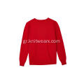 Boy's Knitted Graffiti Letters Jacquard Crew-neck Pullover